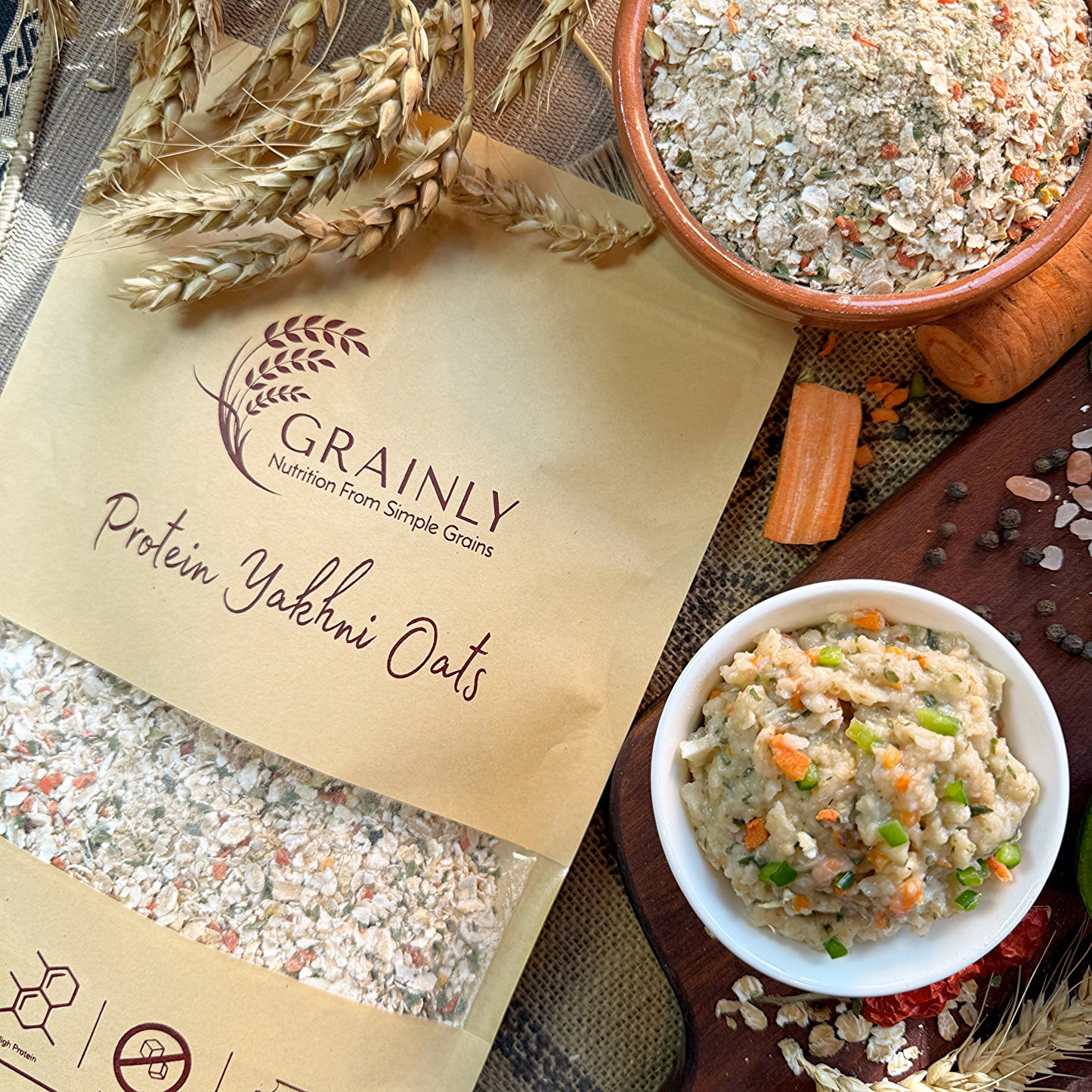 GRAINLY PROTEIN YAKHNI OATS